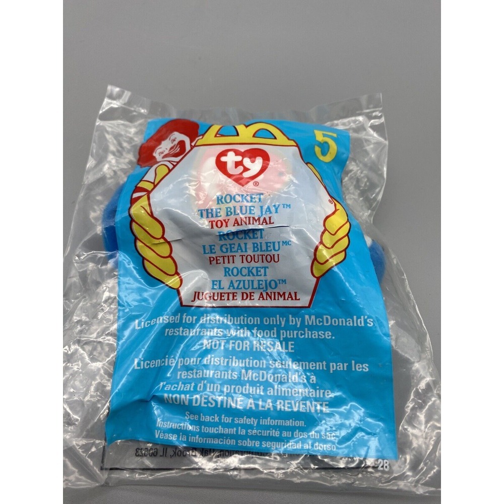 Ty Rocket‎ The Blue Jay 5 Mcdonald's Happy Meal Fast Food Collectible New